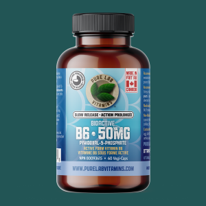 Pure Lab Vitamins Bioactive B6 Slow Release 60 Veggie Caps