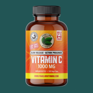 Pure Lab Vitamins Vitamin C 1000mg Slow Release 120 Capsules