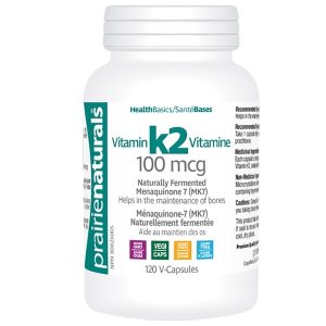 Prairie Naturals Vitamin K2 100mcg 120 Veggie Caps