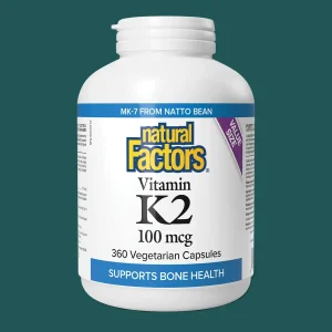 Natural Factors Vitamin K2 100mcg 360 Veggie Caps