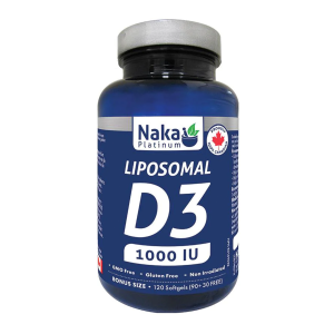 Naka Platinum Liposomal D3 1000IU 120 Softgels