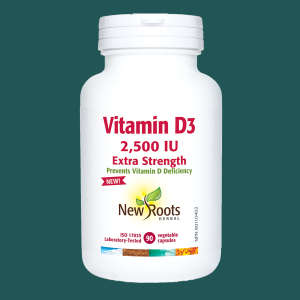 New Roots Vitamin D3 2500 IU 90 Veggie Caps