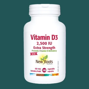 New Roots Vitamin D3 2500 IU 180 Veggie Caps