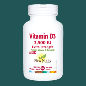 New Roots Vitamin D3 2500 IU 360 Veggie Caps