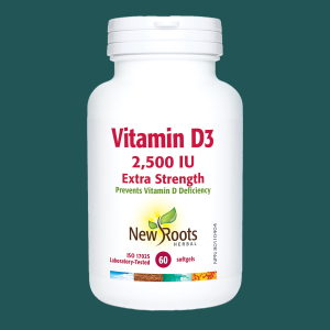 New Roots Vitamin D3 2500 IU 60 Softgels