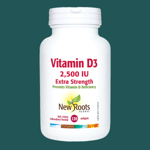 New Roots Vitamin D3 2500 IU 120 Softgels
