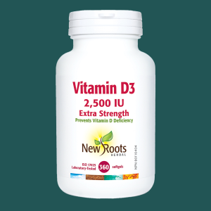 New Roots Vitamin D3 2500 IU 360 Softgels