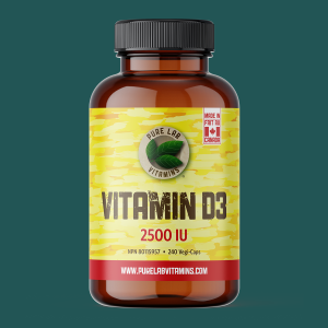 Pure Lab Vitamins Vitamin D3 2500IU 240 Veggie Caps