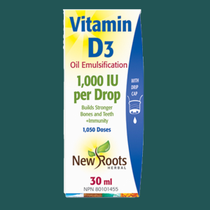 New Roots Vitamin D3 1000 IU 30mL