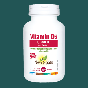 New Roots Vitamin D3 1,000 IU 360 Softgels