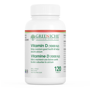 Greeniche Vitamin D 1000 IU 120 Tablets