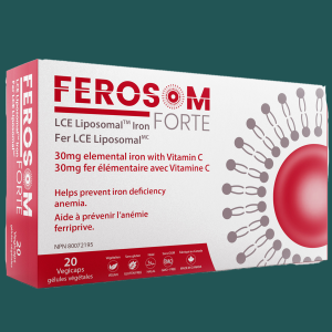 Ferosom Forte LCE Liposomal Iron 20 Veggie Caps