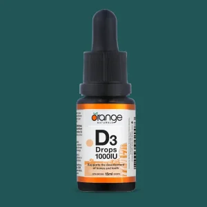 Orange Naturals Kids Vitamin D3 Drops 1000IU Orange 15mL