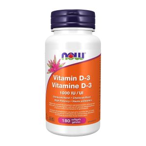 NOW Vitamin D-3 1000 IU 180 Softgels