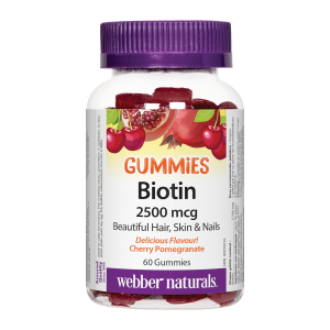 Webber Naturals Biotin 2500 mcg 60 Gummies