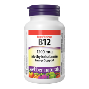 Webber Naturals Timed-Release Vitamin B12 1200 mcg 80 Tablets