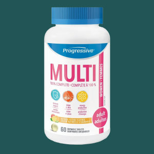 Progressive Multi Adult Women Natural Citrus 60 Chewable Tablets