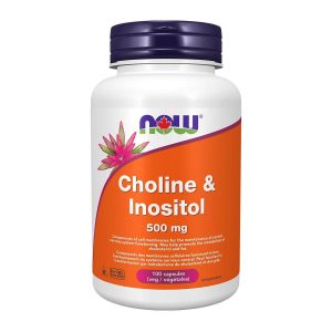 NOW Choline & Inositol 500mg 100 Veggie Caps