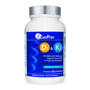 CanPrev Vitamin D3 & K2+MCT 60 Softgels