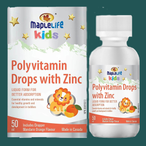 Maplelife Nutrition Polyvitamin Drops With Zinc 50mL