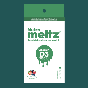 Nutrameltz Vitamin D3 1000IU 60 Tablets
