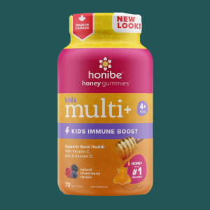 Honibe Honey Kids Multi+ Immune Boost Natural Mixed Berry Flavour 70 Gummies