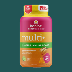 Honibe Honey Mulit+ Adult Immune Boost Natural Citrus Flavour 70 Gummies