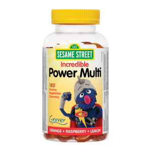 Sesame Street Kids Multivitamin Orange Raspberry Lemon 180 Gummies