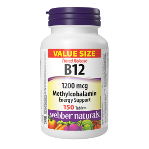 Webber Naturals Timed-Release Vitamin B12 1200 mcg 150 Tablets