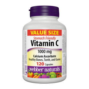 Webber Naturals Vitamin C Calcium Ascorbate 1000mg 120 Capsules