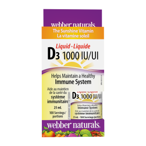 Webber Naturals Vitamin D3 1000 IU 25mL
