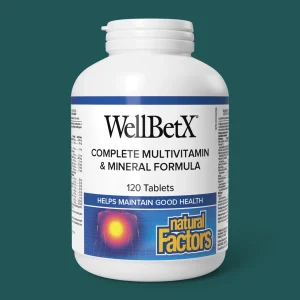 Natural Factors WellBetX Complete Multivitamin & Mineral Formula 120 Tablets
