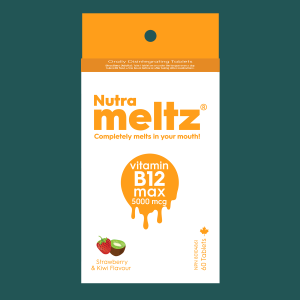 Nutrameltz Vitamin B12 Max 5000mcg 60 Tablets
