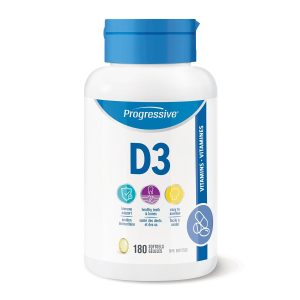 Progressive Vitamin D3 180 Softgels